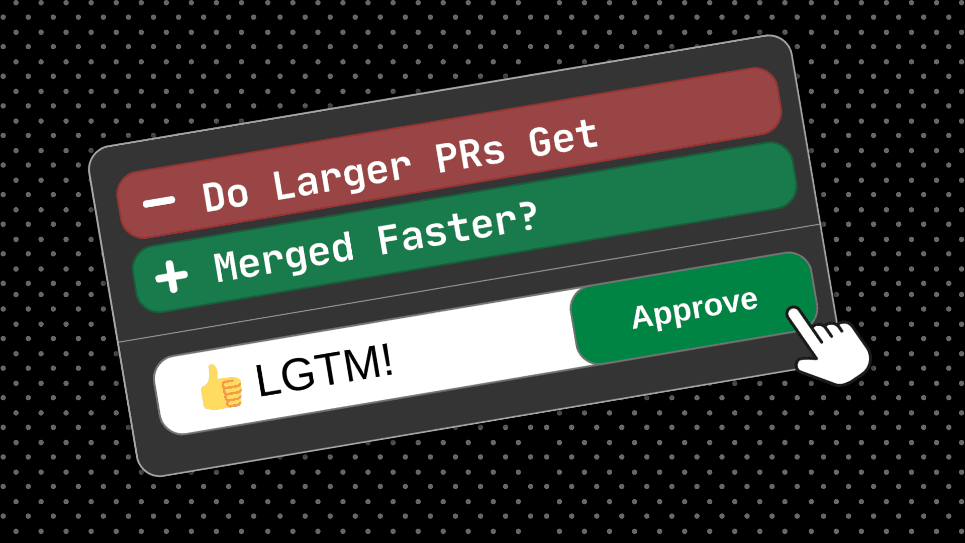 Do Larger PRs Get Merged Faster?