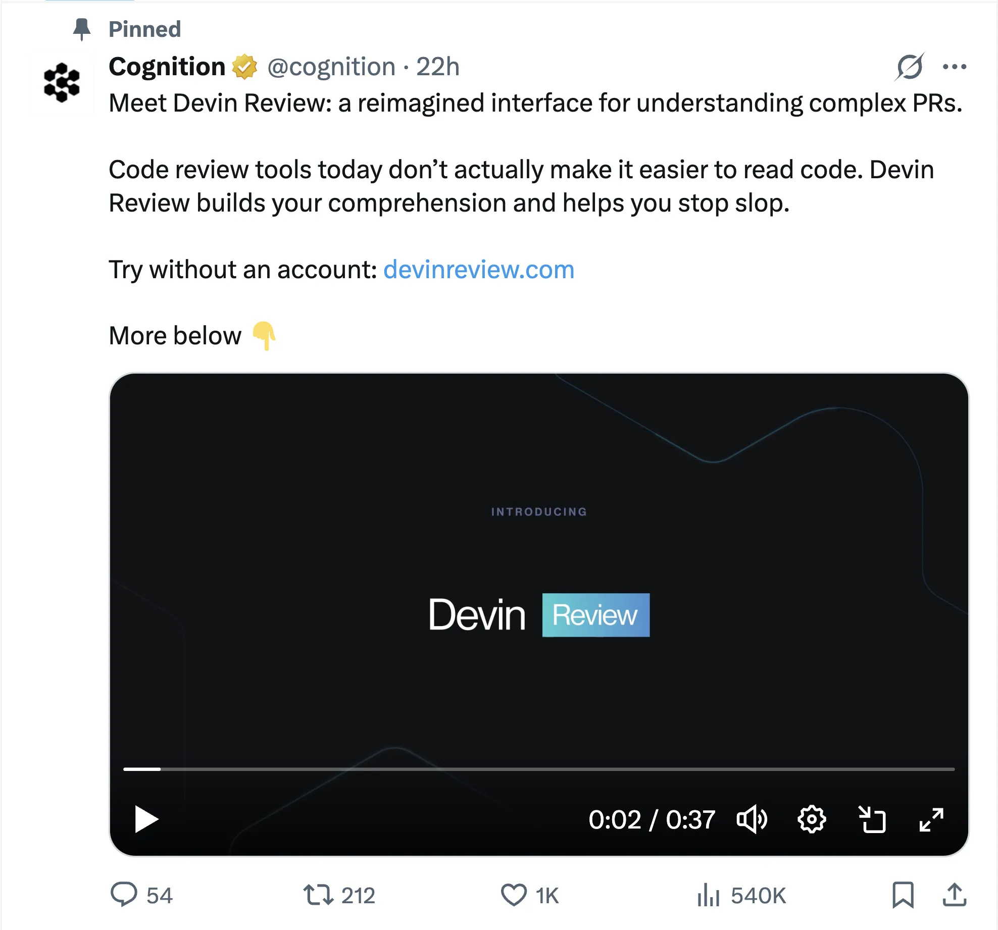 AI code review announcement 1